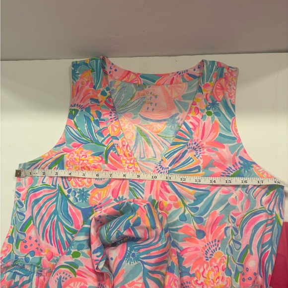 Lily Pulitzer Lorina V- Neck Dress Multi Tropical Punch Size M NWT - Picture 4 of 8